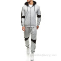 Socraigh Pants Hoodie Patchwork Men Zipper